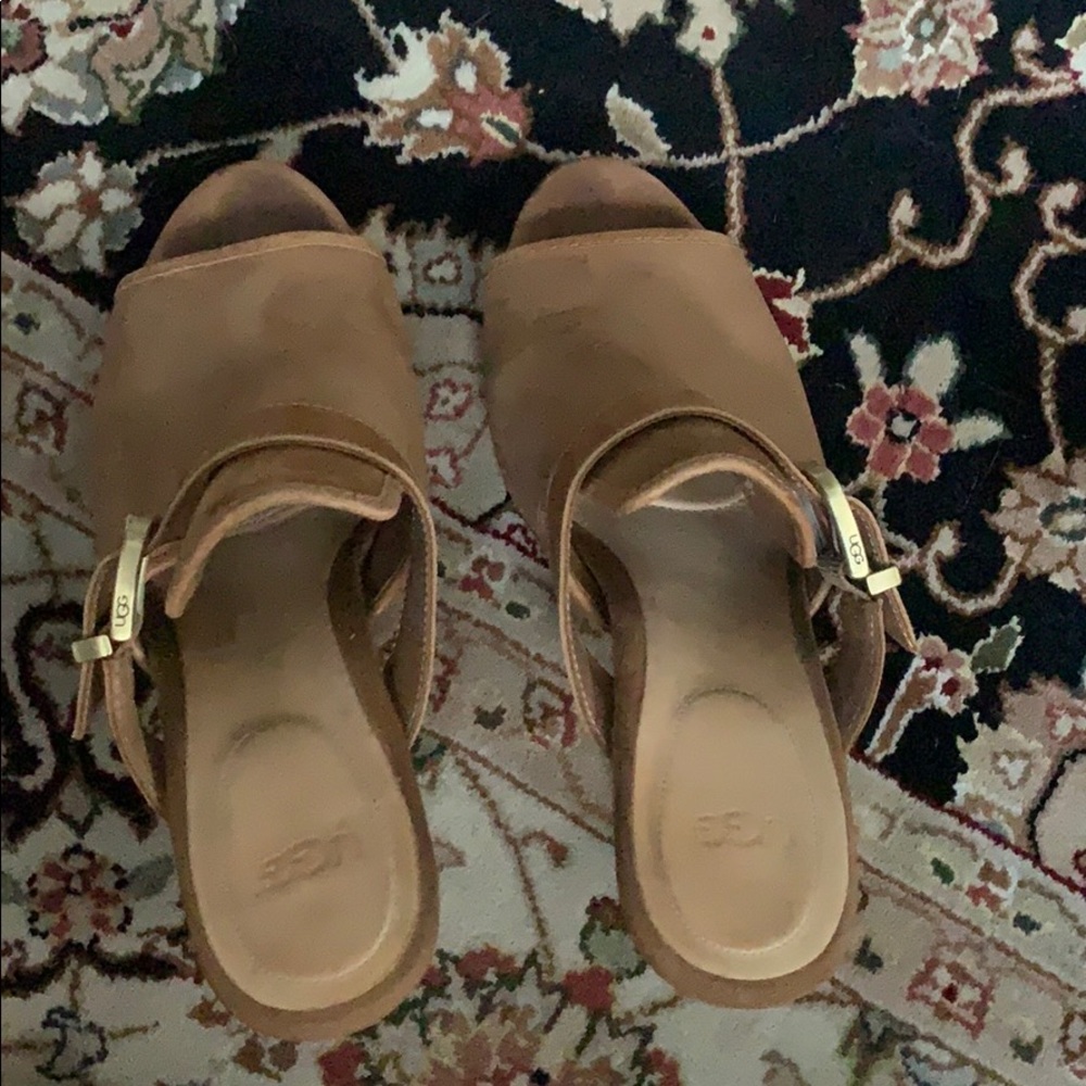 UGG TAN SUEDE MULES - Picture 11 of 11